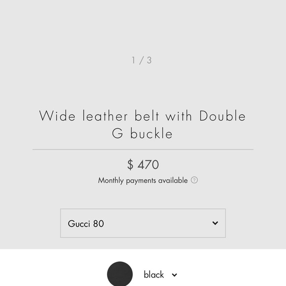 GUCCI Wide leather belt with Double G buckle - Picture 4 of 10